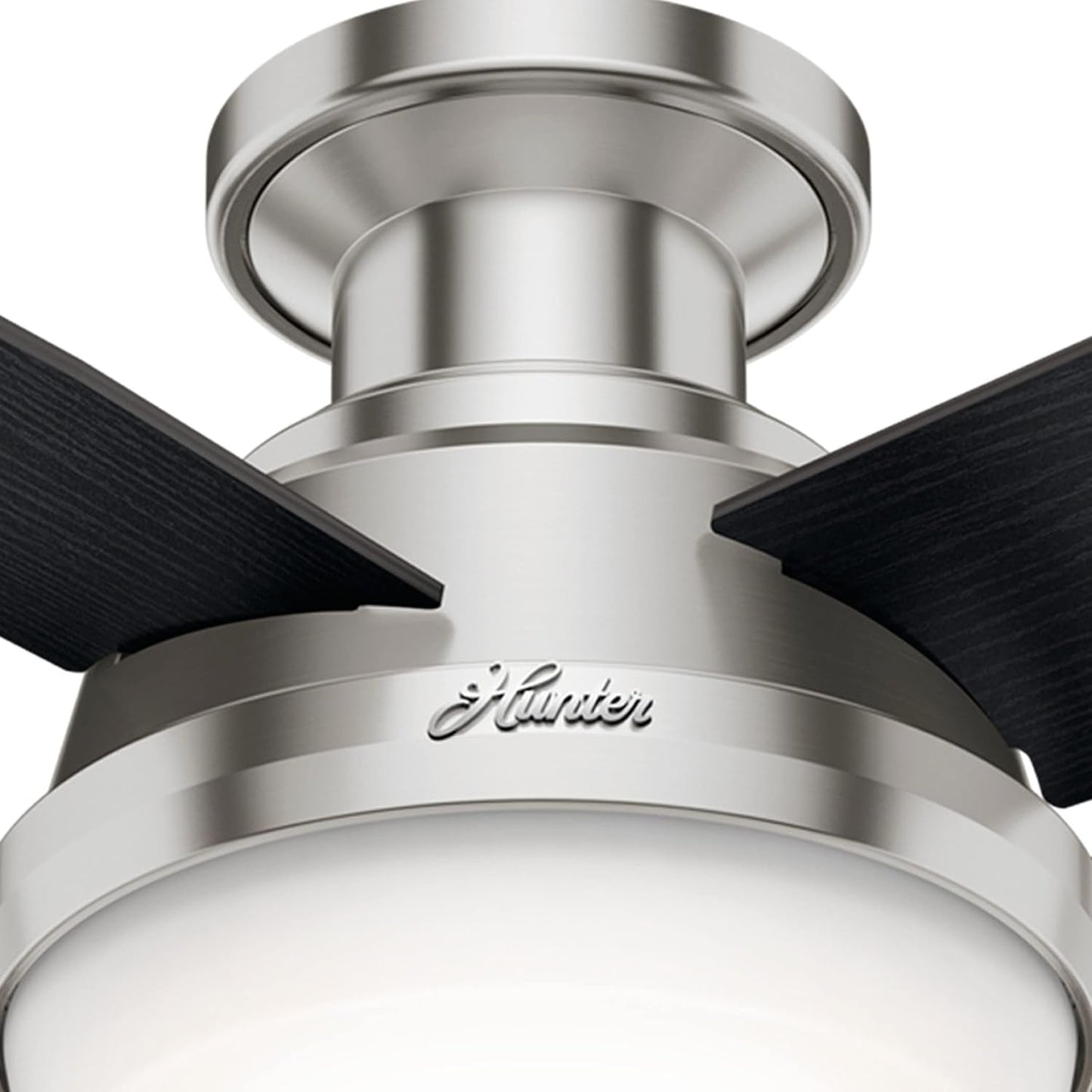Fan Dempsey 44 Inch Brushed Nickel Ceiling Fan With LED