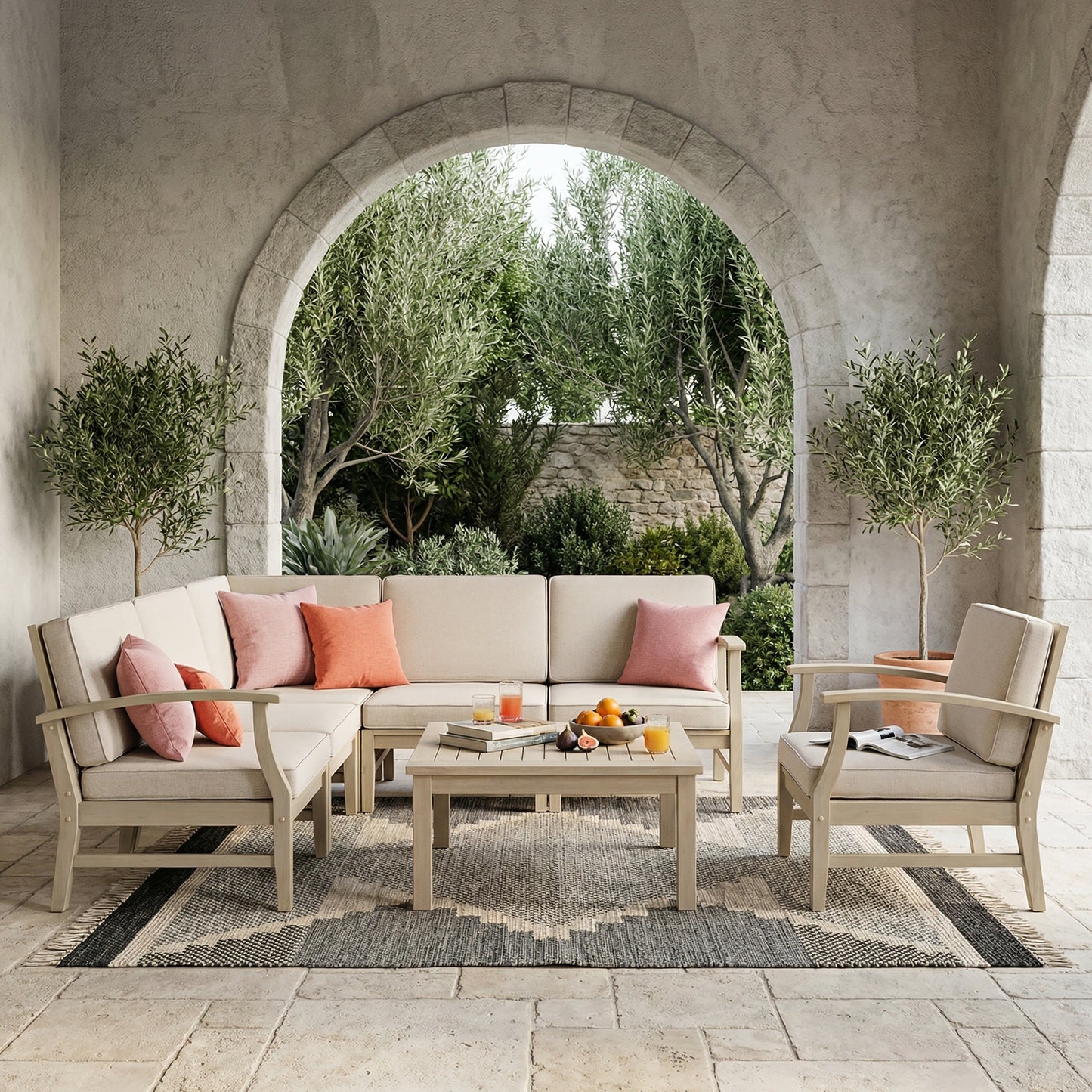 Perla 7-Pieces Sofa Set