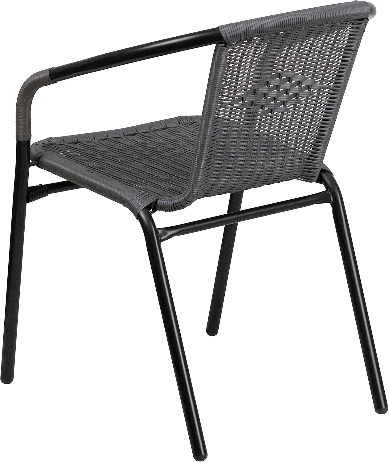 Modern Stackable Rattan Dining Chairs Set for Outdoor