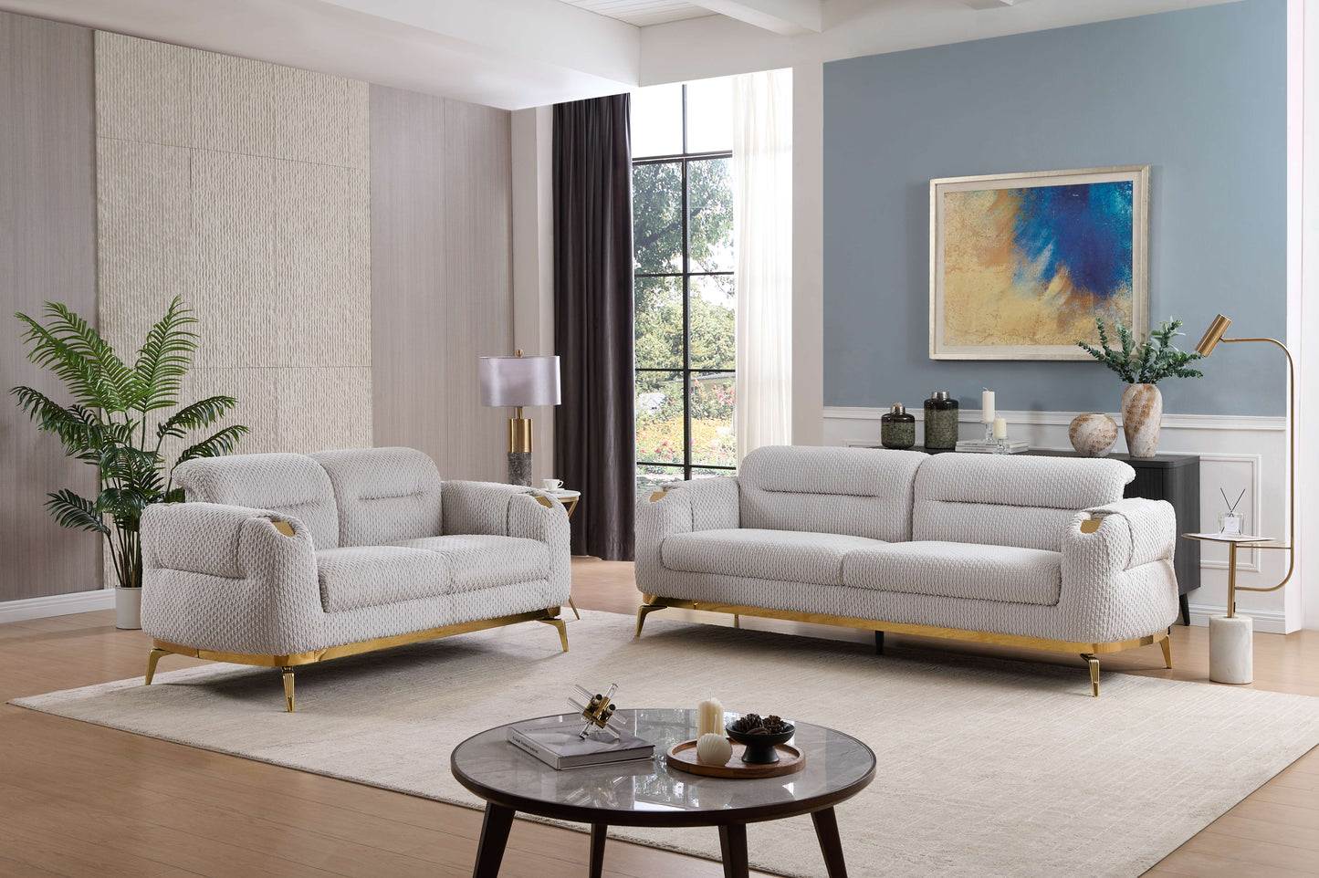 Zoe Modern Style 3PC Living Room Set
