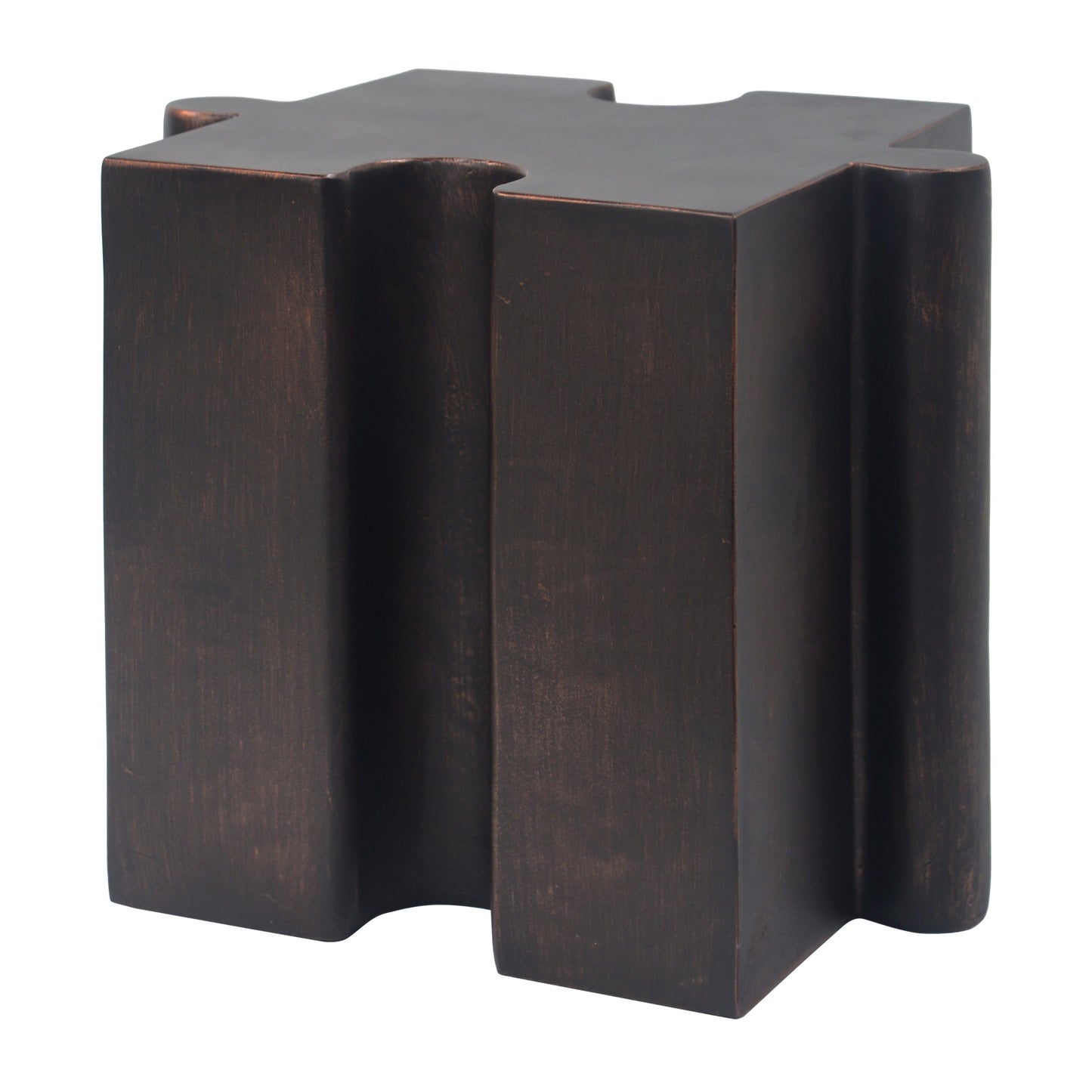 Puzzle Art Side Table, Modular Concave Edge MGO Table