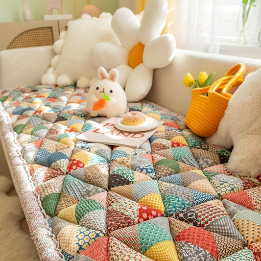 Boho Sofa Cover, Handmade Thickened Non-Slip Slipcover for Home