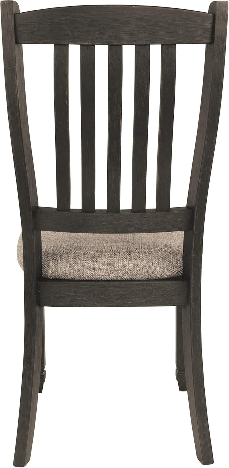 Upholstered Dining Chair 20 Inch Antique Black Set Of 2