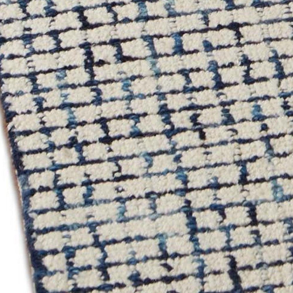 5' X 8' Ivory Wool Hand Loomed Area Rug