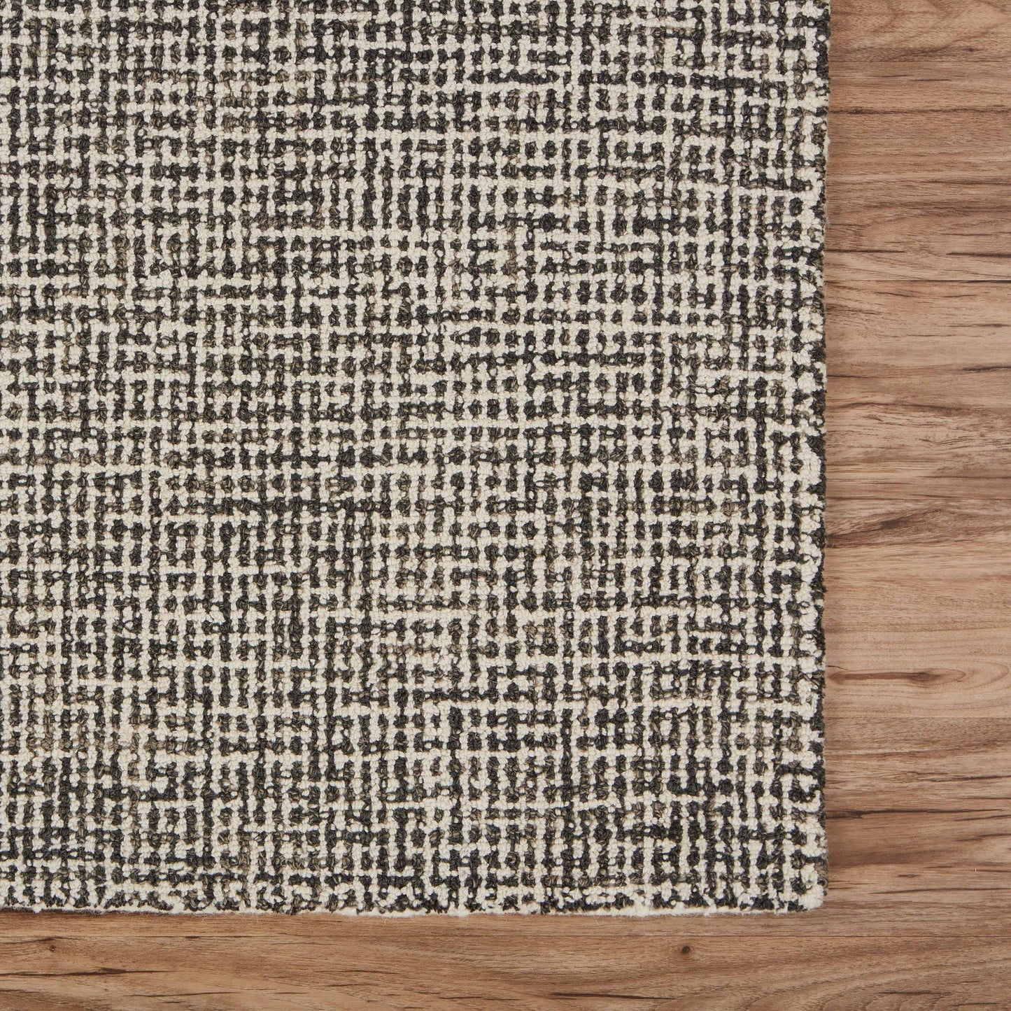 5' X 8' Gray Wool Handmade Area Rug