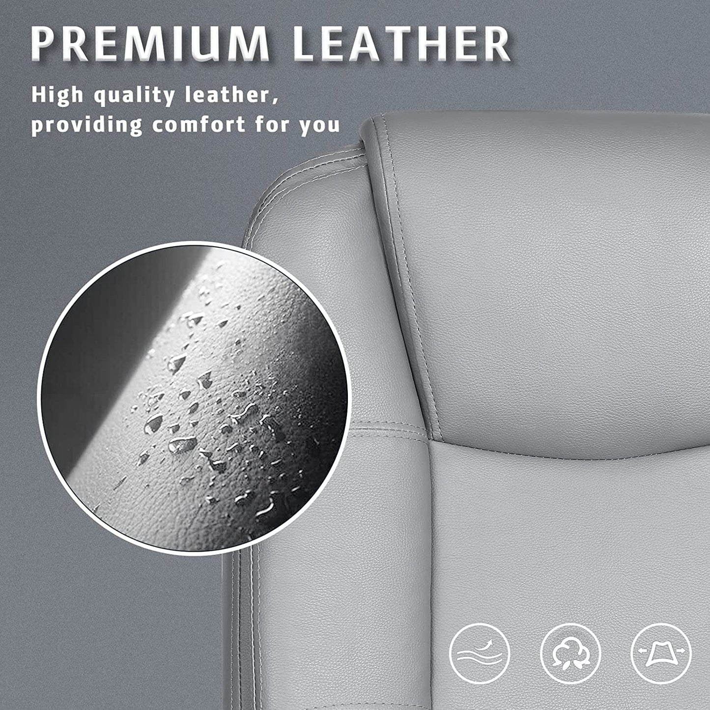 Ergonomic High Back Office Chair For Long Seating, Big Tall