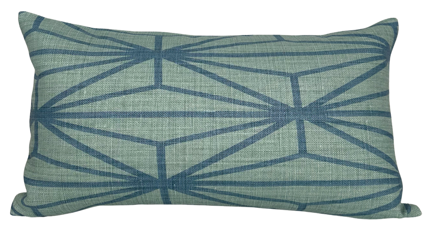 Katana Pillow Cover in Jade, Kelly Wearstler Textiles