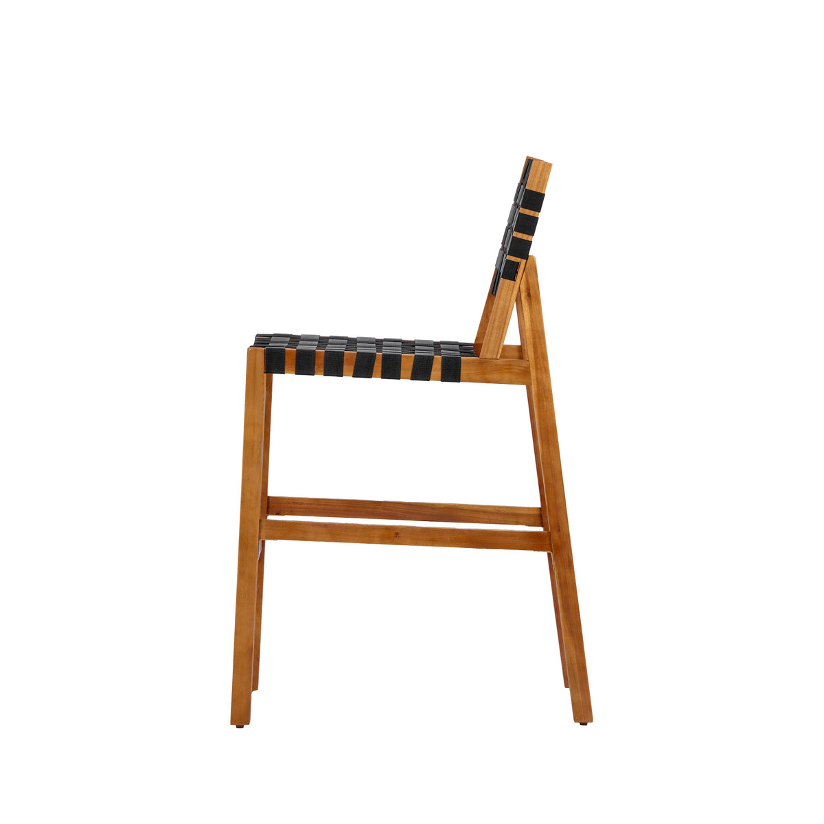 30.5 Inch Seat Height Outdoor Acacia Solid Wood Patio Side Chair