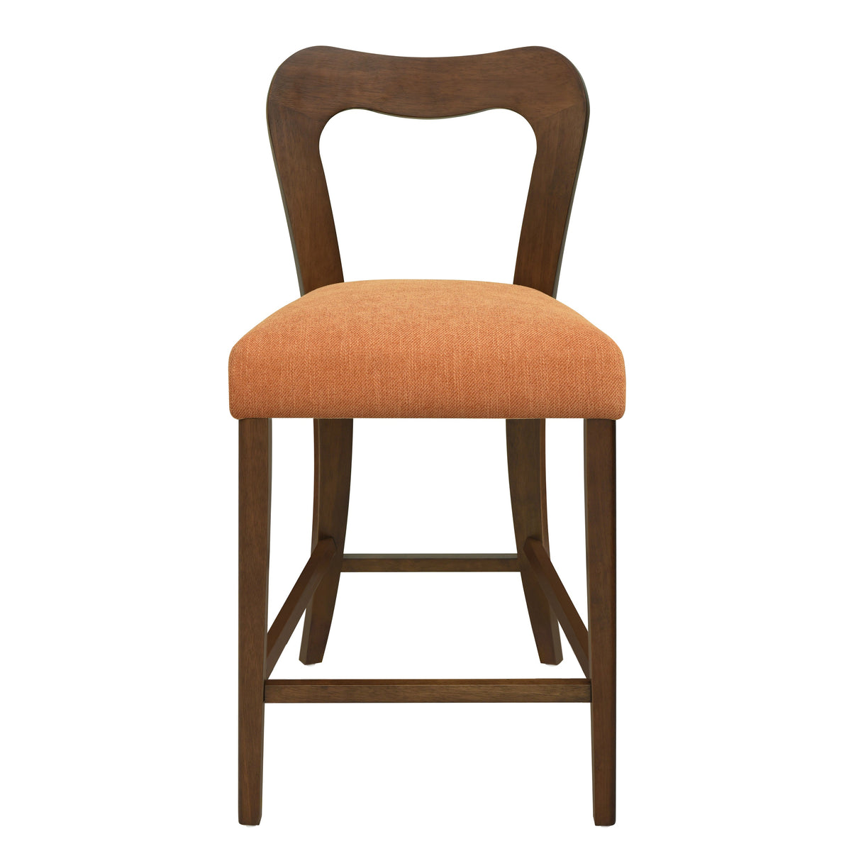 Counter Stool Without Arm (Walnut + Caramel) - Set of 2