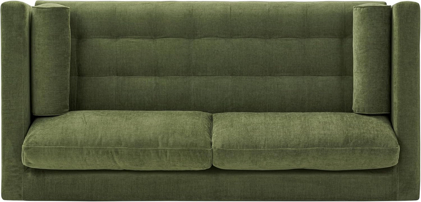 EightyTwoInches Pull Out Sofa Bed With Hidden Mattress
