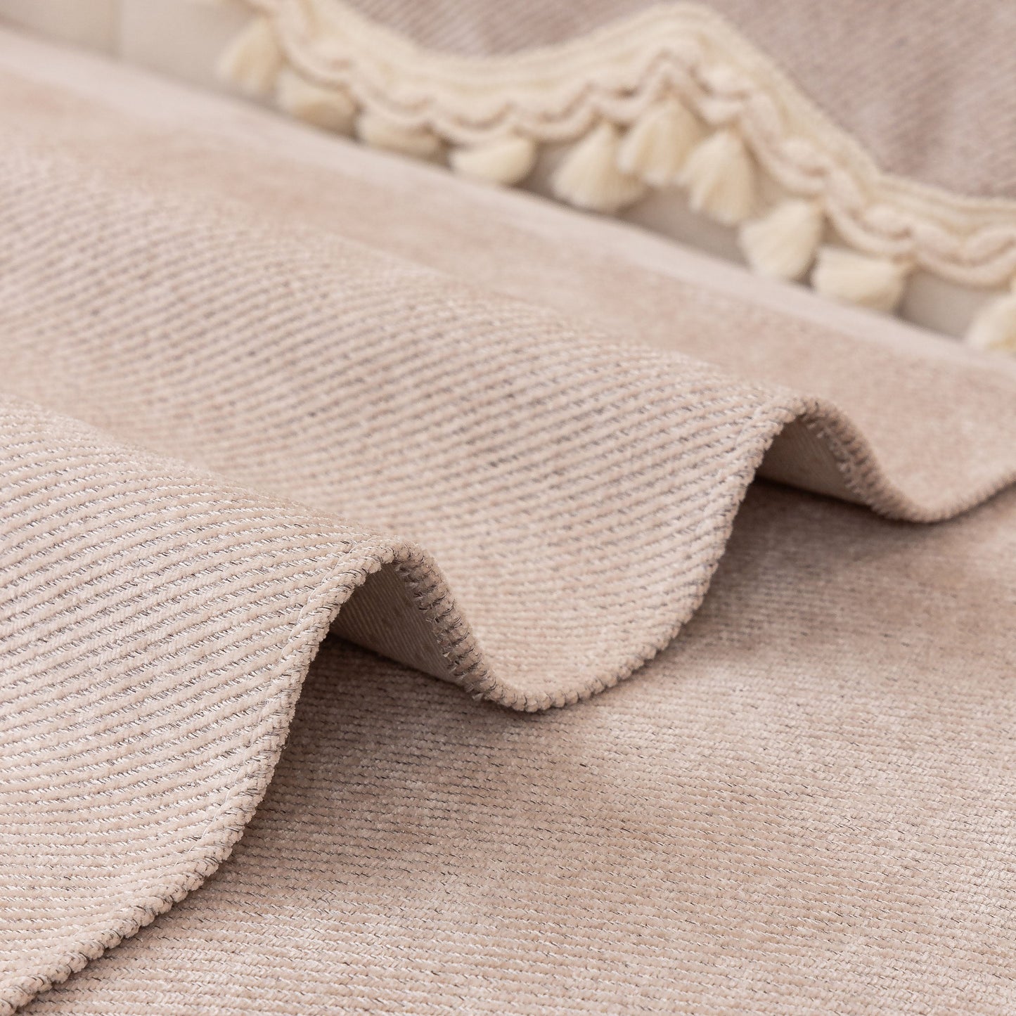Chenille Sofa Cover Towel – Non-Slip, Washable Pets Couch Protector with Tassels