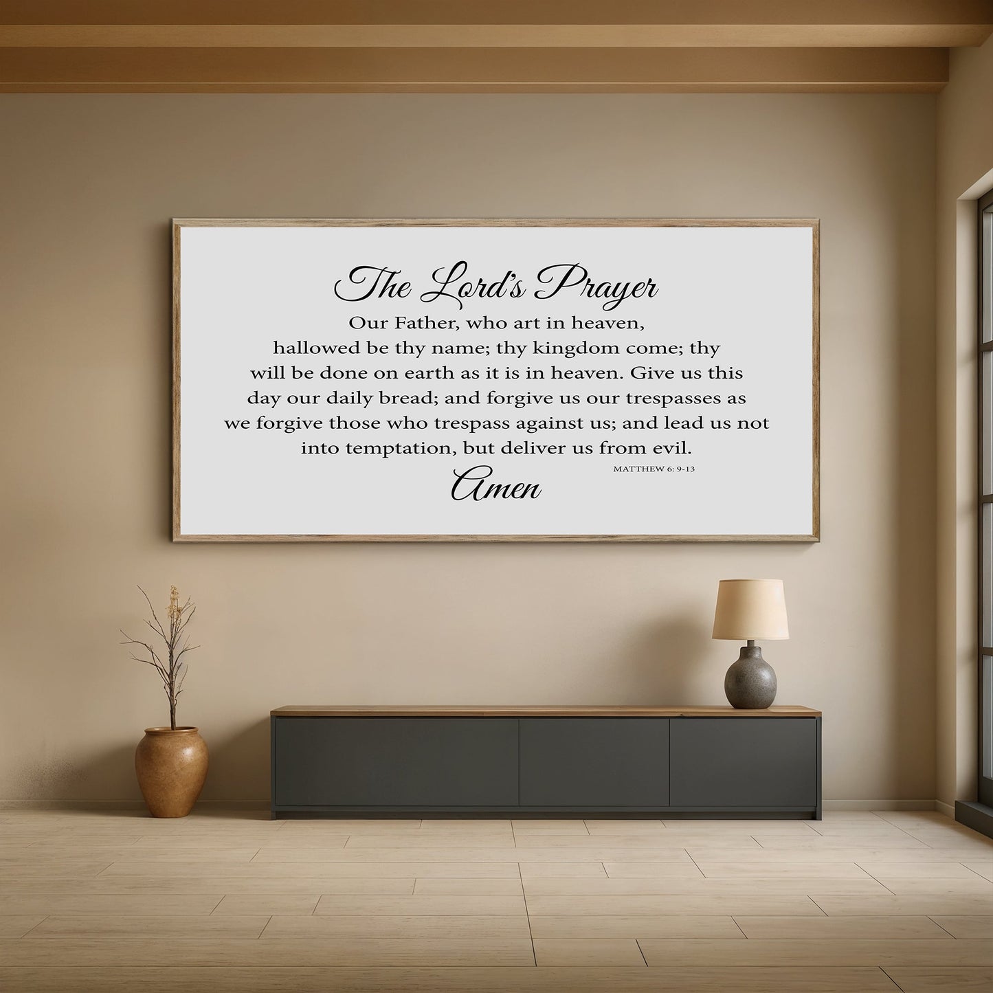 The Lord's Prayer Faith Sign