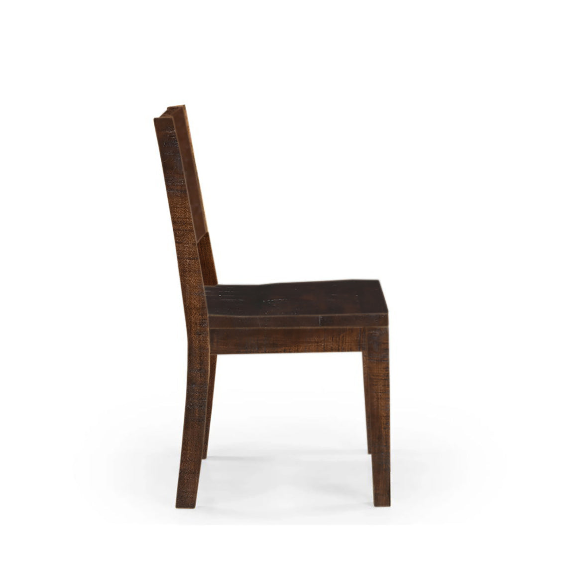 Timbergirl Dark Solid Mango Wood Simple Chair- Set of 2
