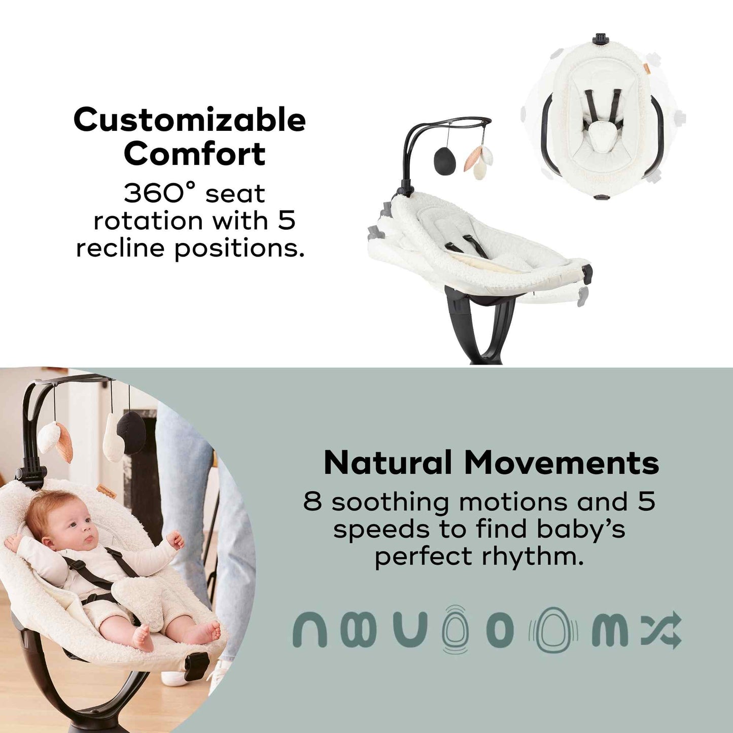 Swoon Evolution Smart Baby Swing