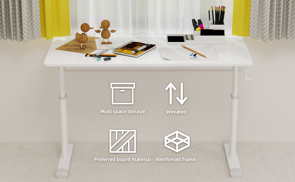 Adjustable Study Desk: Height-Adjustable & Multifunctional