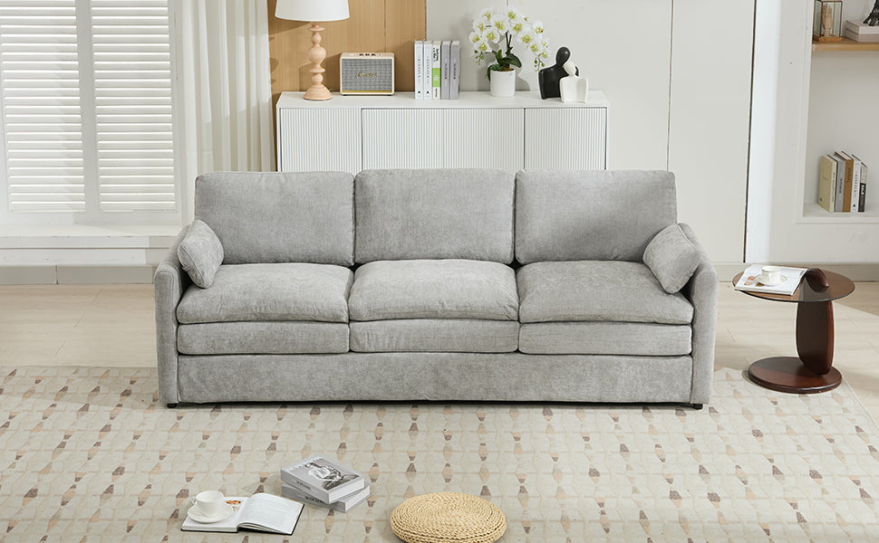 89" Cozy Upholstered 3-Seater Sofa Oversized Comfy Cloud Sofa
