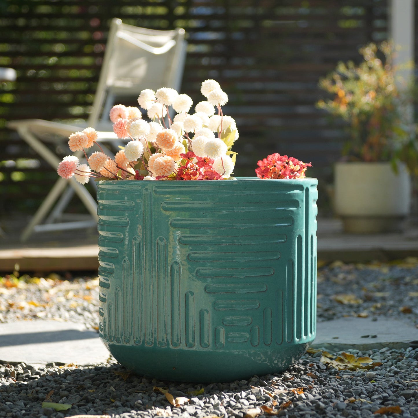Handmade Ceramic Planter - 16 Inch Diameter