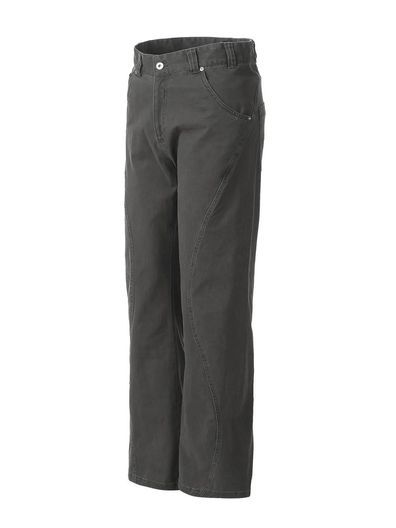 Washed High Waist Flare Pants