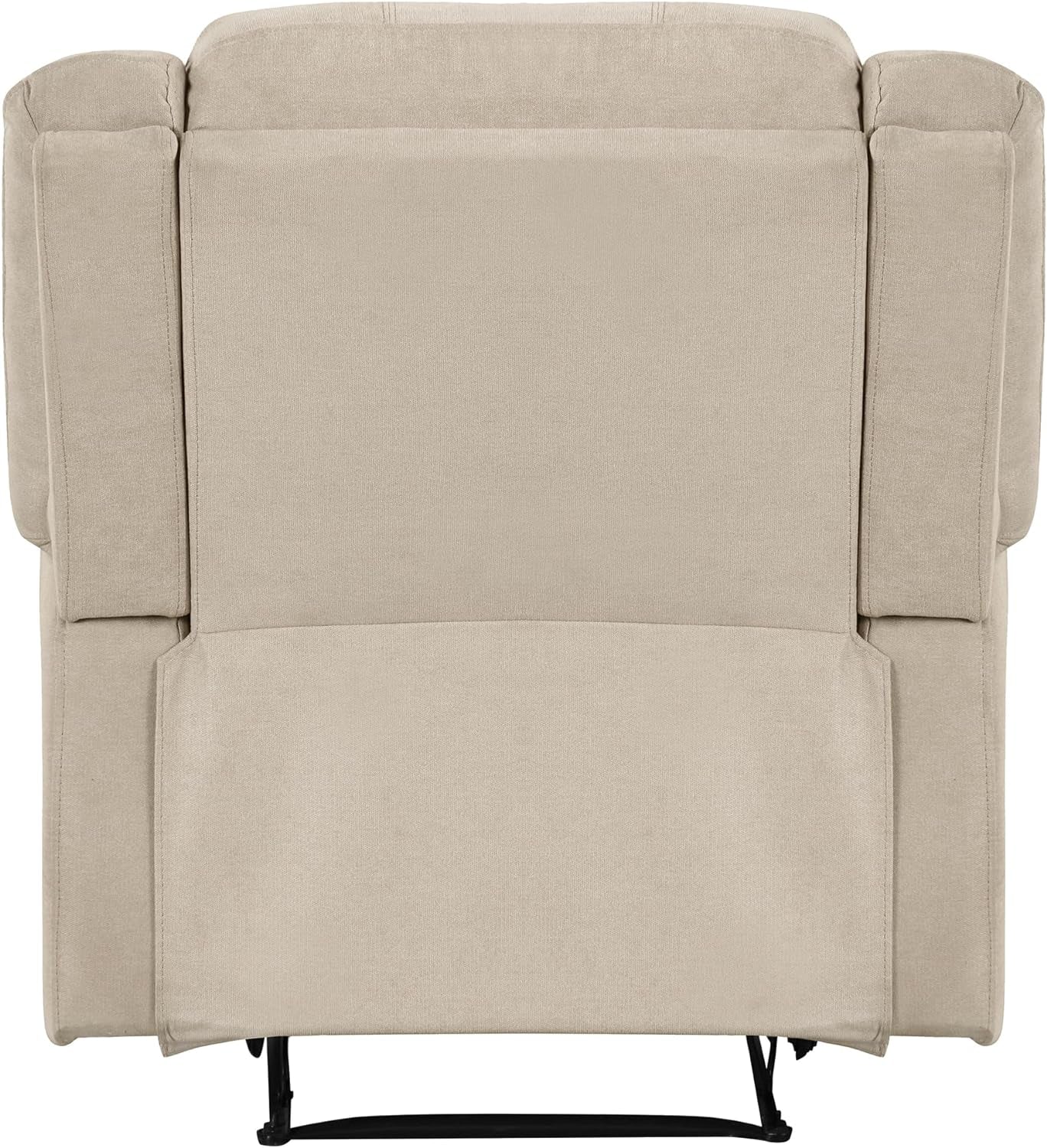 Oatmeal Wall Hugger Manual Recliner Chair For Living Room