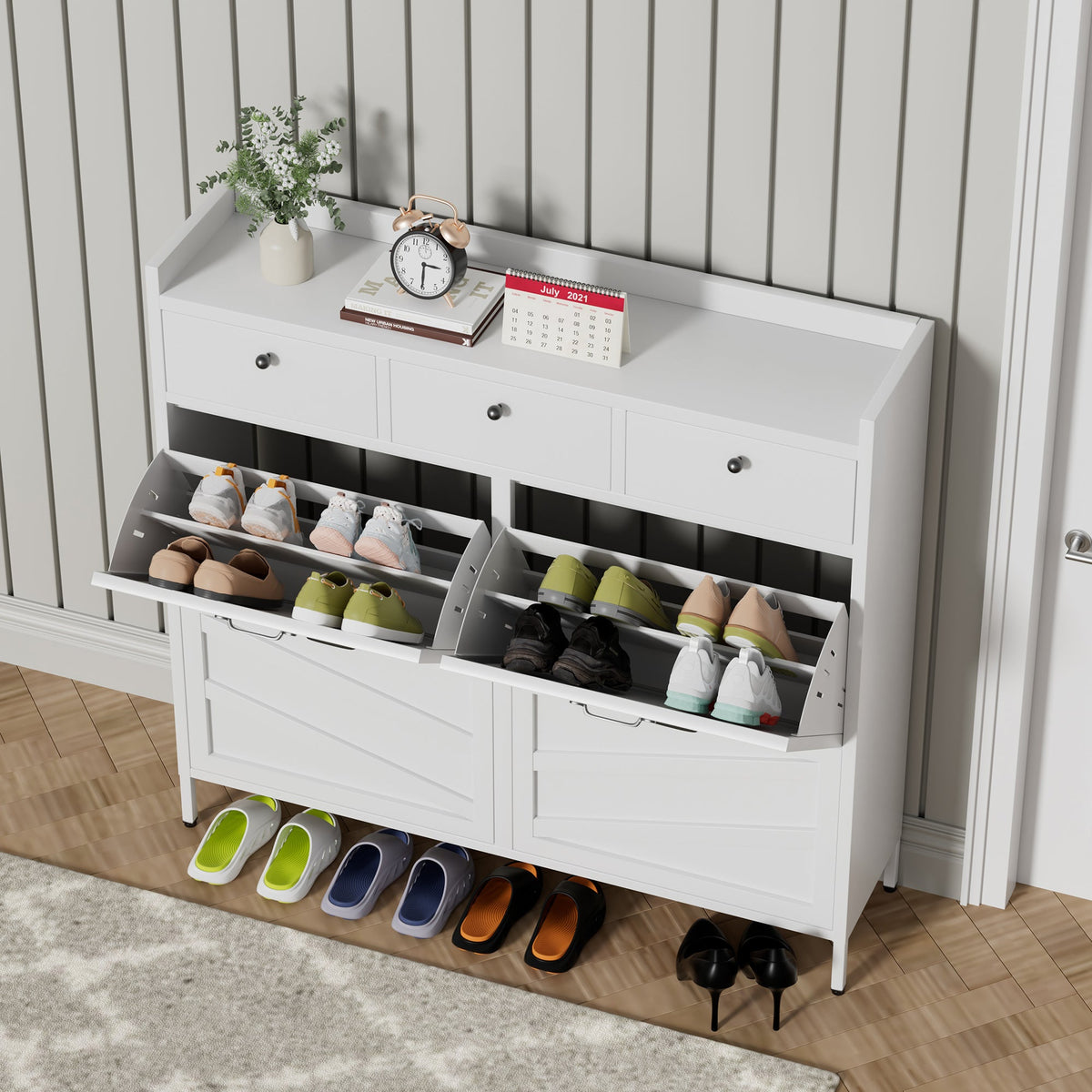 Metal Shoe Cabinet