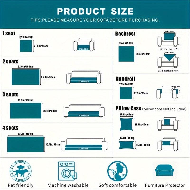 Luxurious Rabbit Fur Sofa Slipcover | Non-Slip Light Grey for dog use