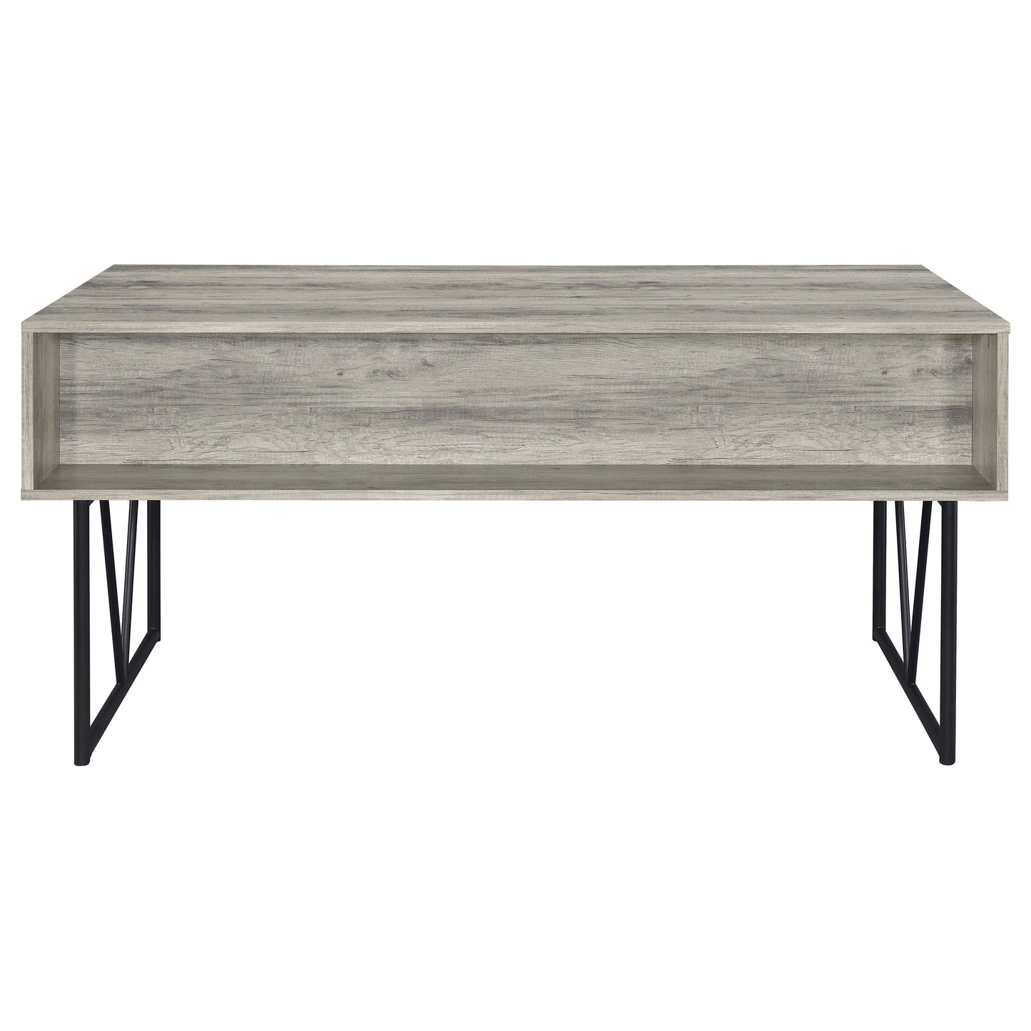 Sonoma Grey Driftwood 4-Drawer Writing Desk