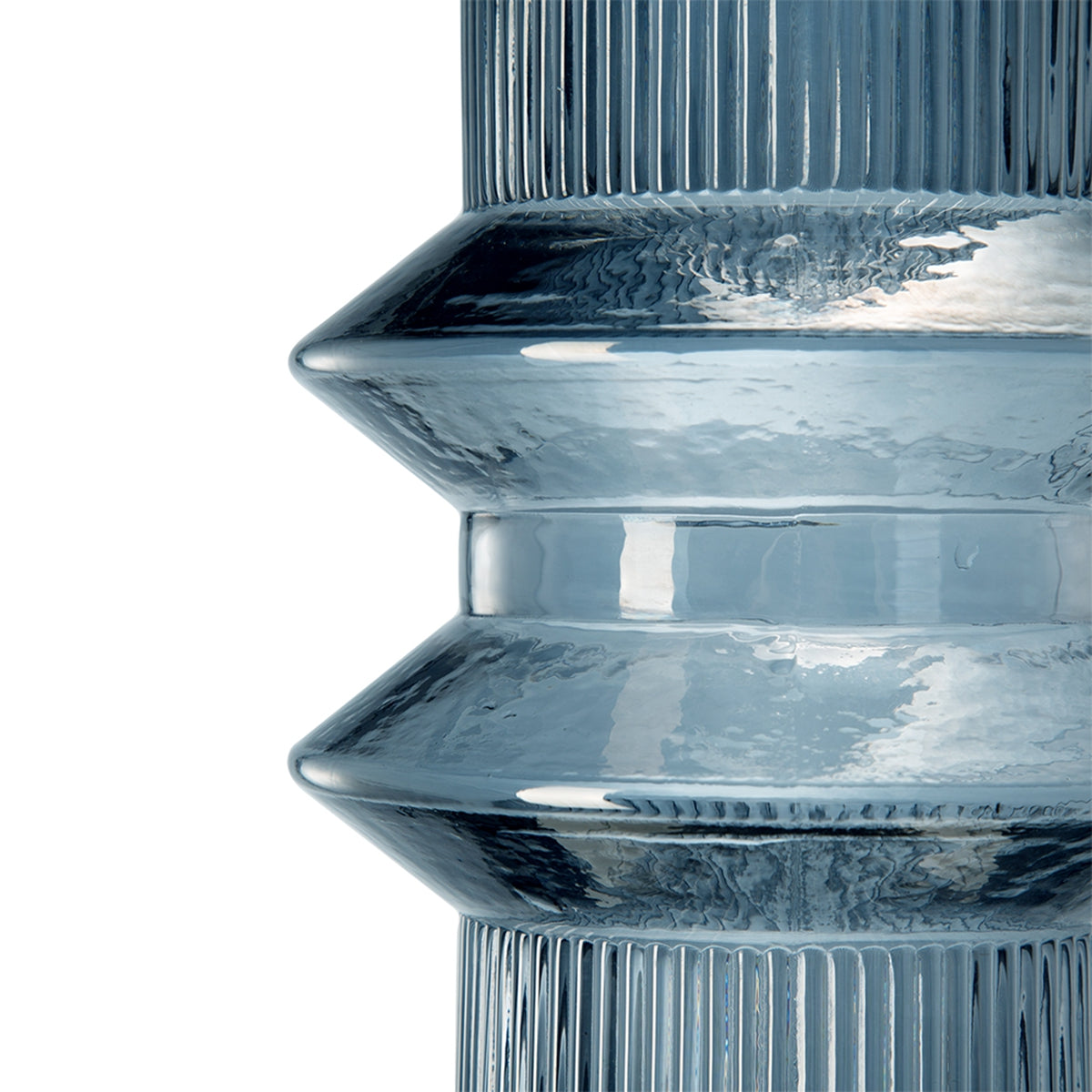 D5.9x11.8"H Fluted Accent Vases Set of 2