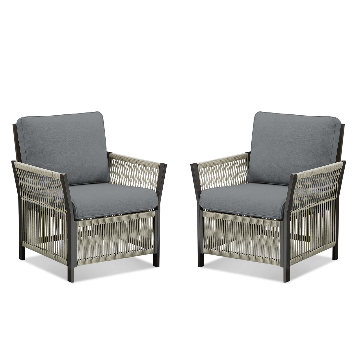 Outdoor Patio Arm Chairs Set of 2