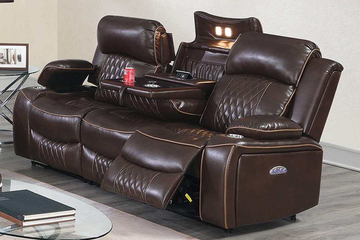 Modern Elegant Power Motion 2pc Living Room Set
