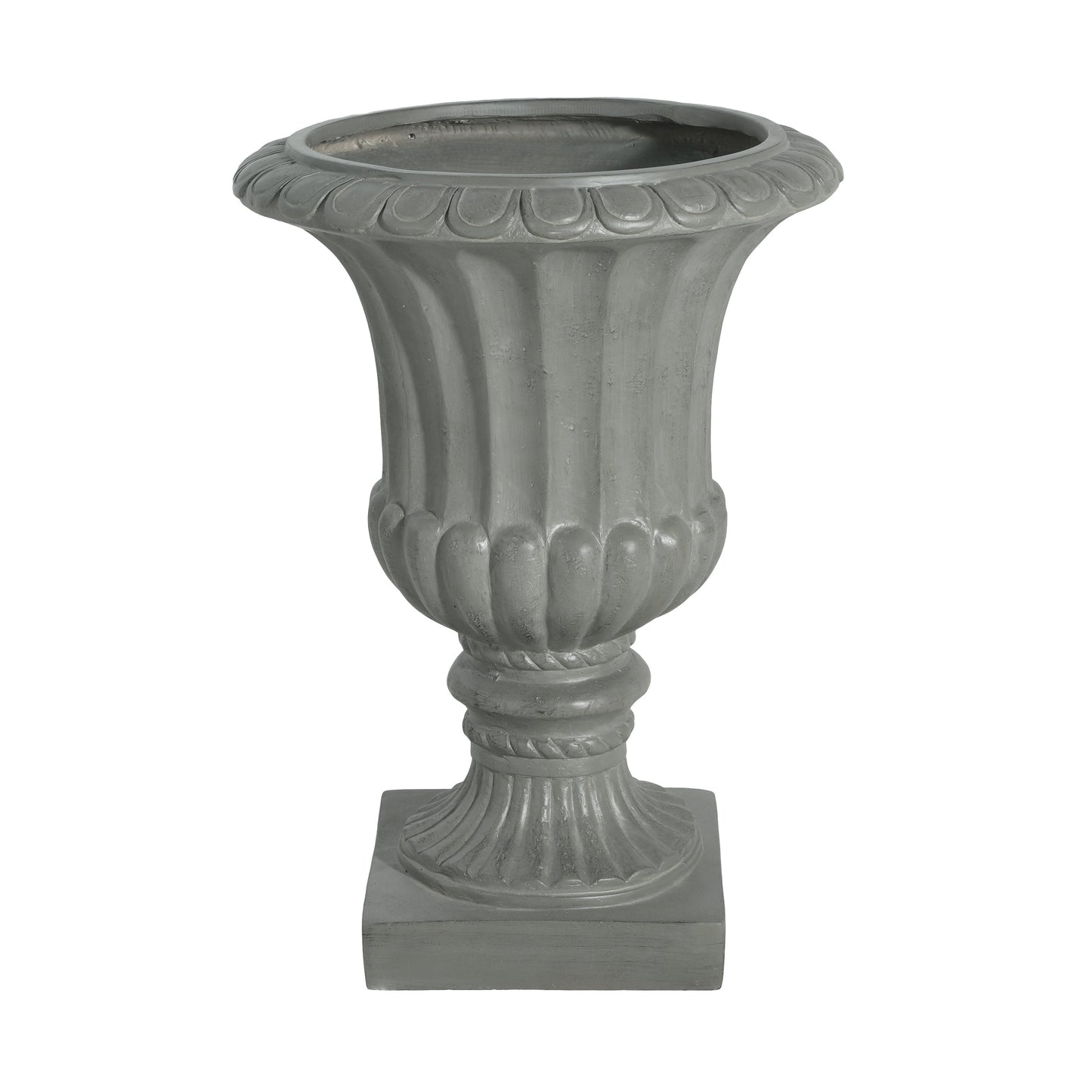 Outdoor Garden Urn Planter, Gray