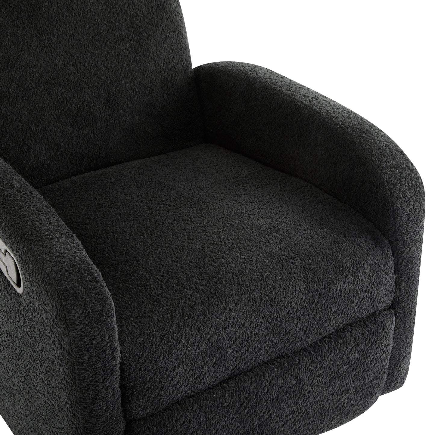 360 Swivel and Glider Recliner Chair - Black