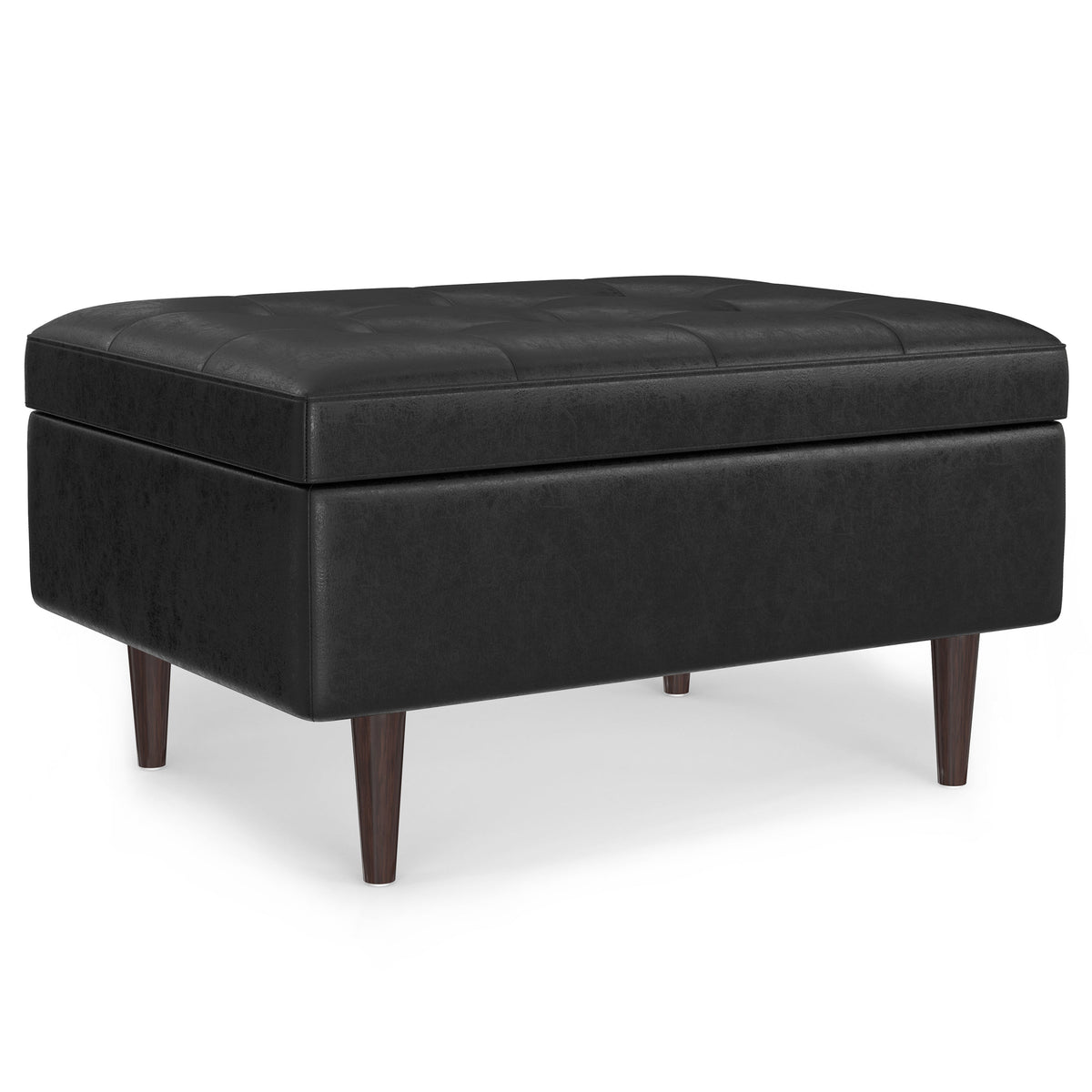 Shay Mid Century Small Coffee Table Storage Ottoman