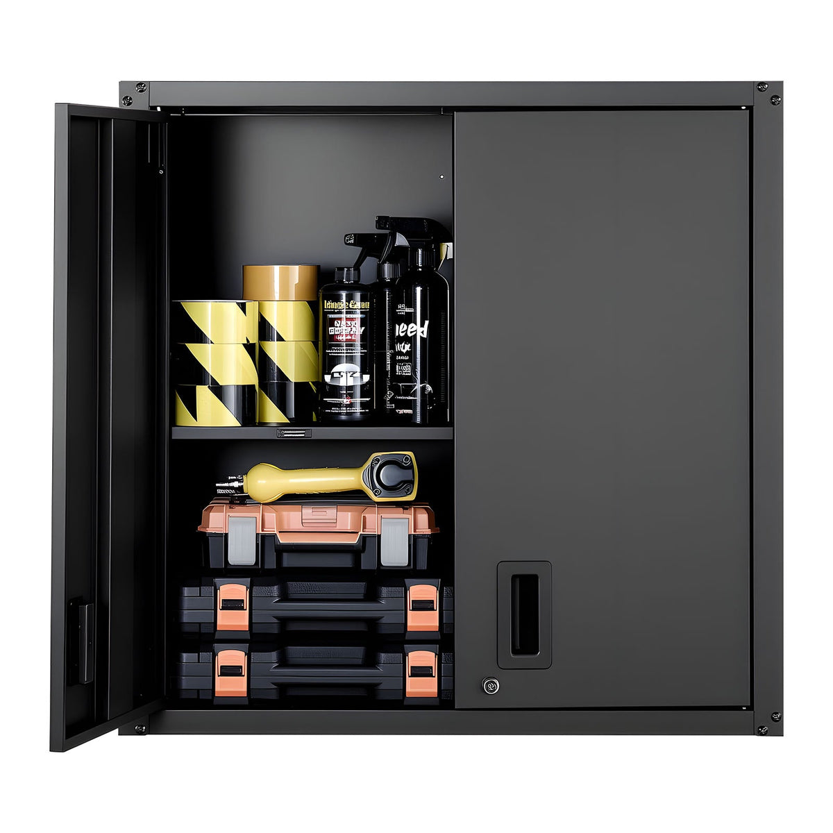 Metal Wall Cabinet, 30W x 12.2D x 30H Inch