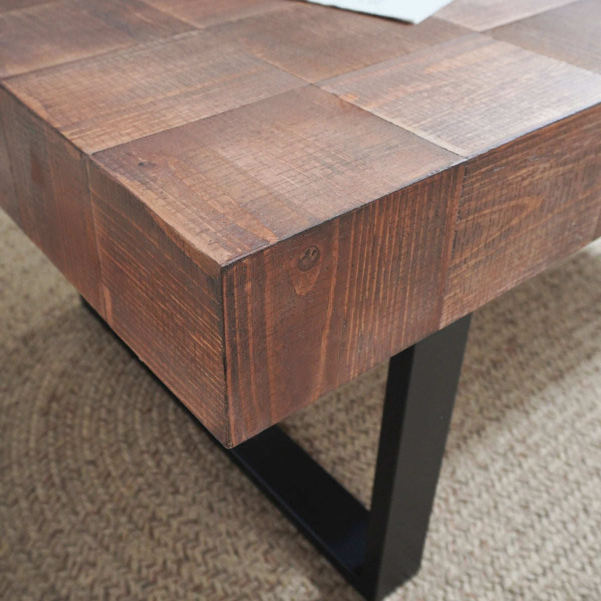 Rustic Industrial Wood Coffee Table