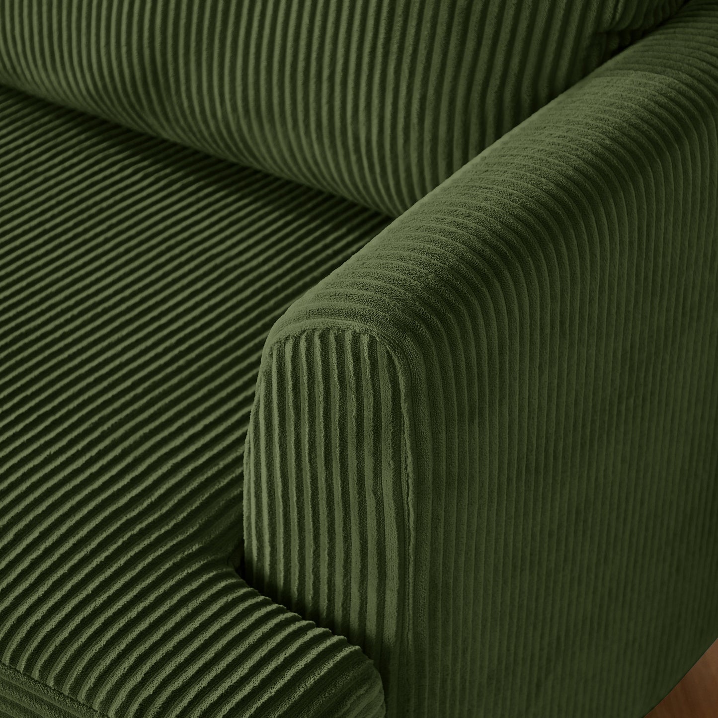 Modern Modular Sectional Sofa - Green Upholstered