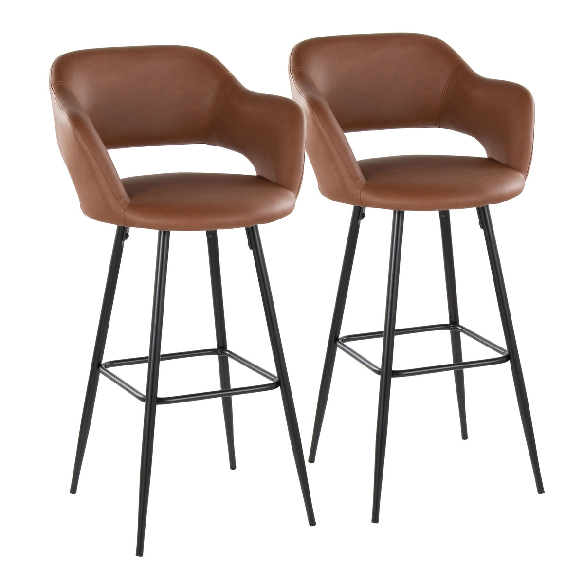 30" Contemporary Fixed-Height Barstool