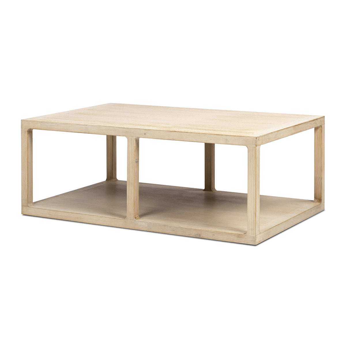 Ellis 48" Reclaimed Wood Open Frame Coffee Table