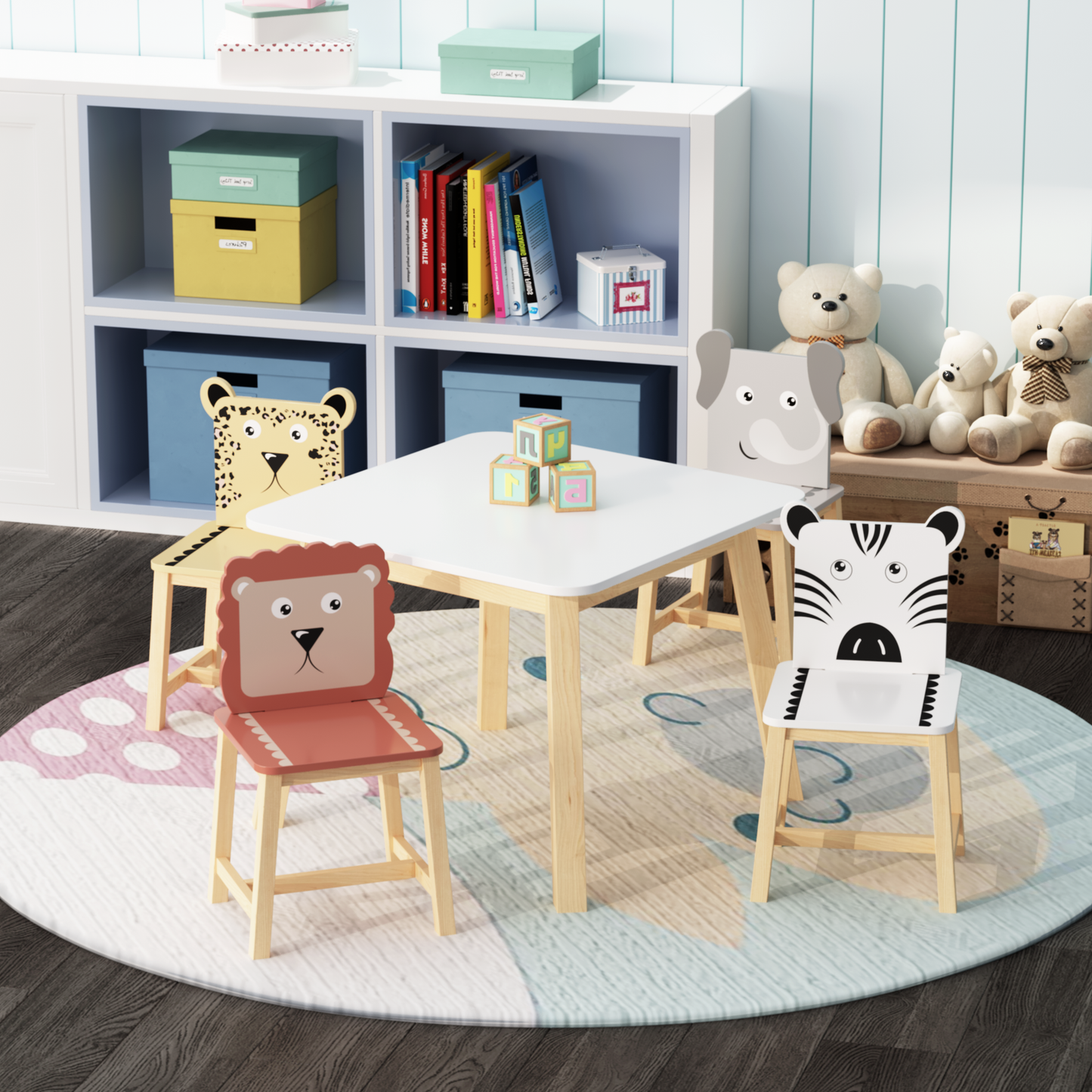 5 Piece Kiddy Table and Chair Set
