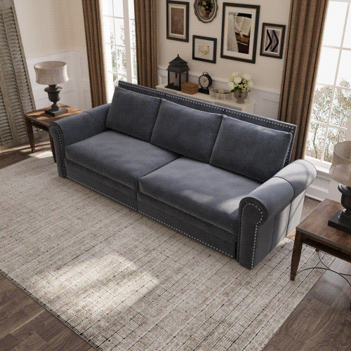 Chesterfield Velvet Convertible Sleeper Sofa
