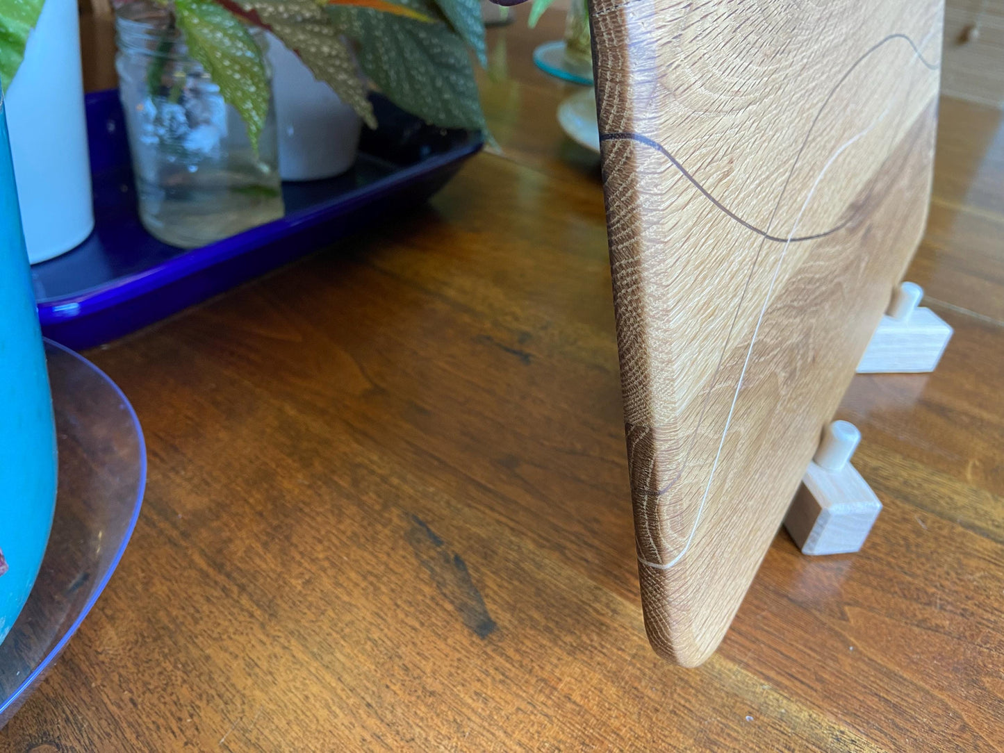 White Oak Charcuterie Board - Exotic Wood Decorative Banding