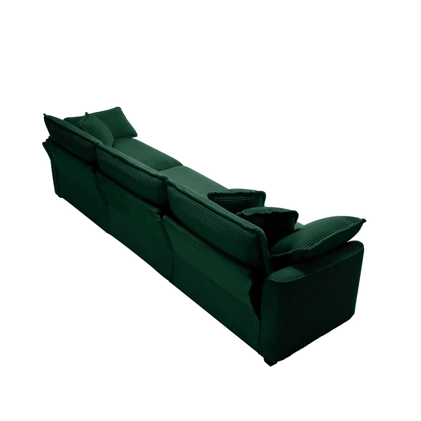 Modern Fabric Living Room Sofa Two Piece Set