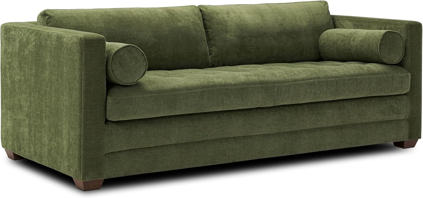 EightyTwoInches Pull Out Sofa Bed With Hidden Mattress