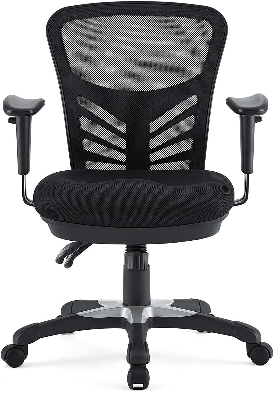 Articulate Ergonomic Mesh Office Chair Black Lumbar Support