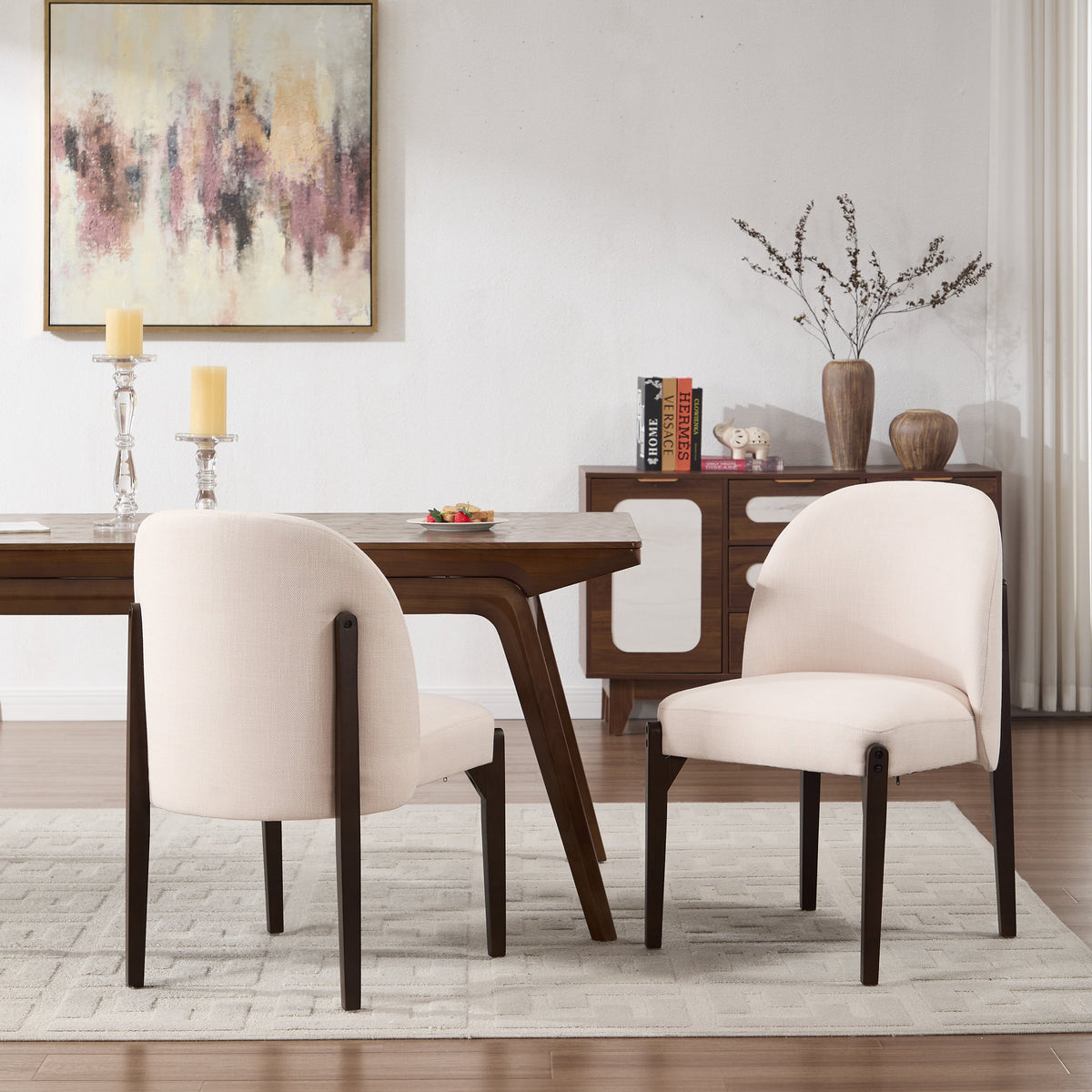 Wooden Dining Chairs Set of 2