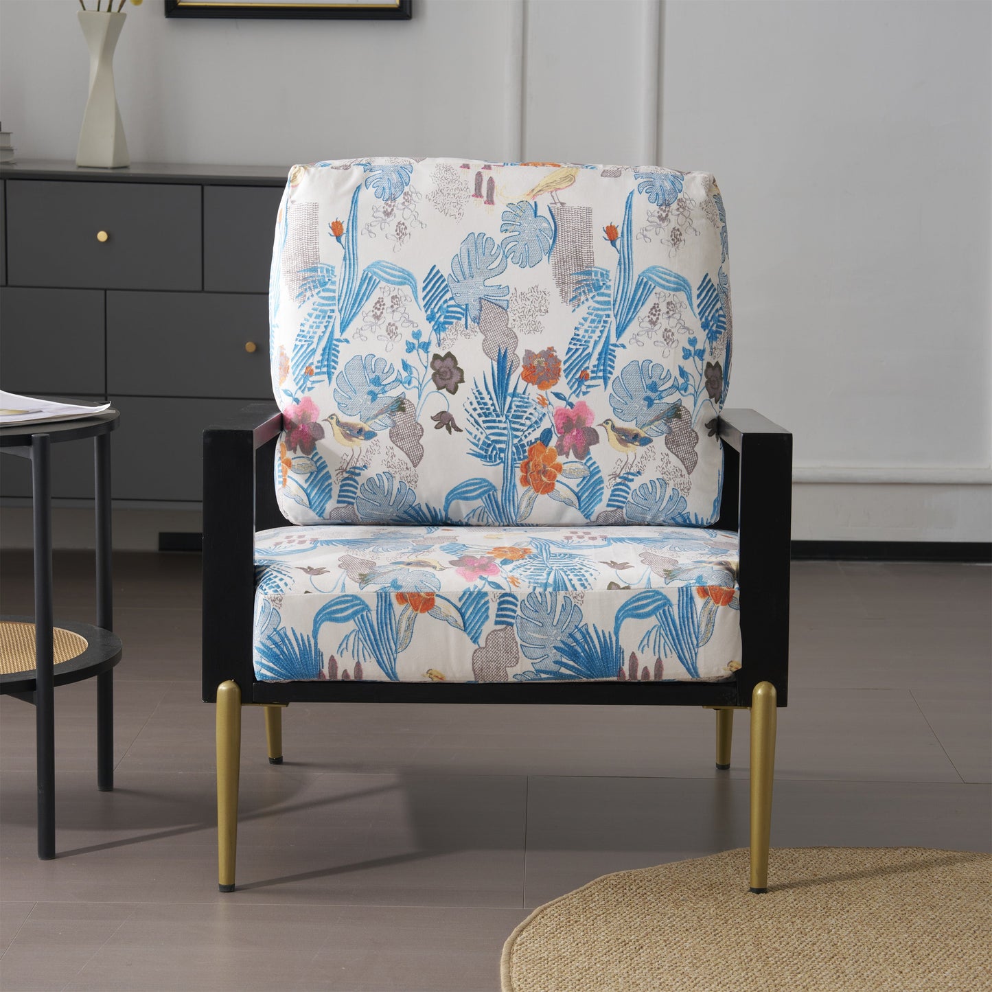 Floral Accent Chair