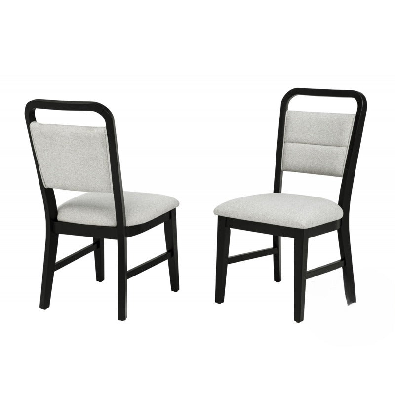 Contemporary Dining Chair Set of 2, Polyester Fabric Kitchen Side Chair