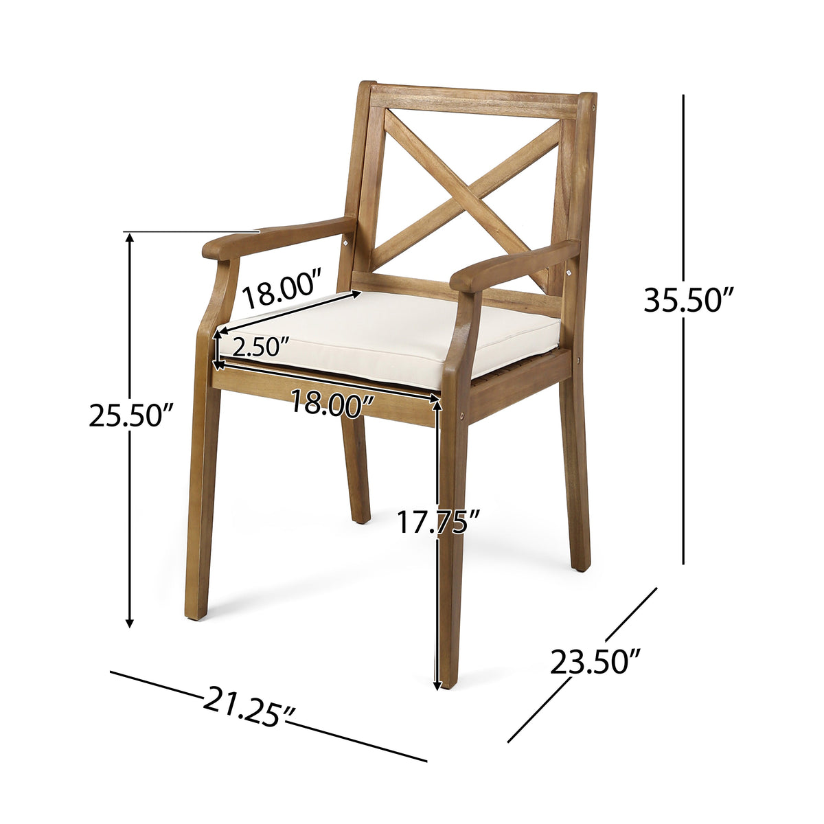 Perla Dining Chair Set of 2
