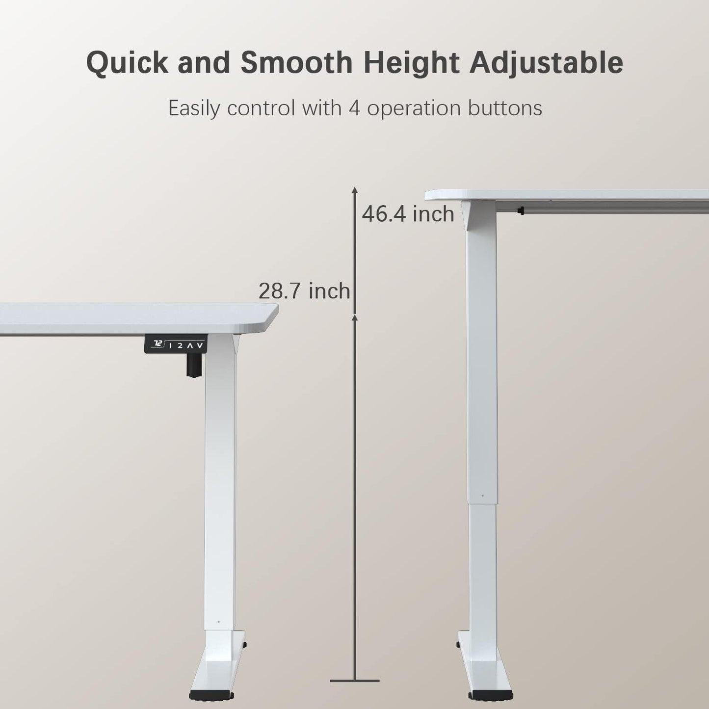 Electric Standing Desk 55x24 Inches Memory Presets