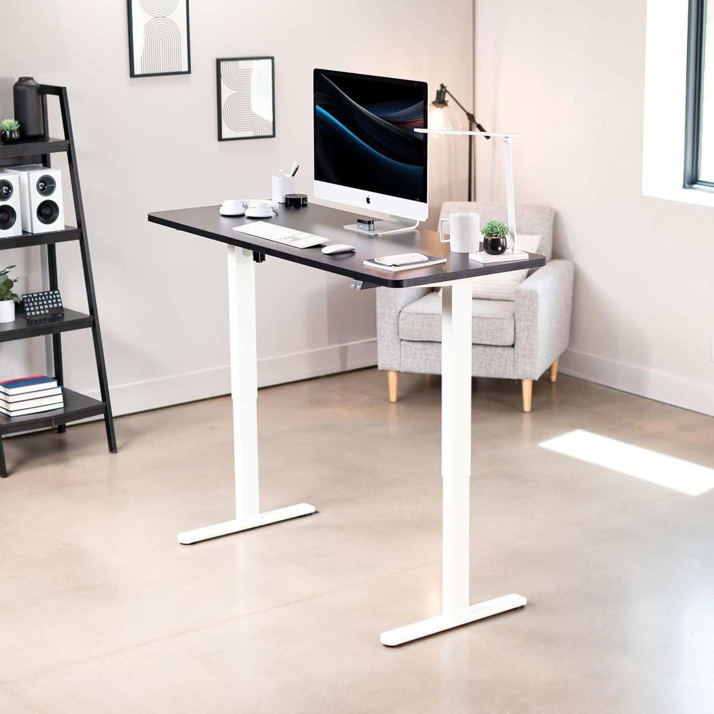 60 Inch Electric Height Adjustable Standing Desk For Office