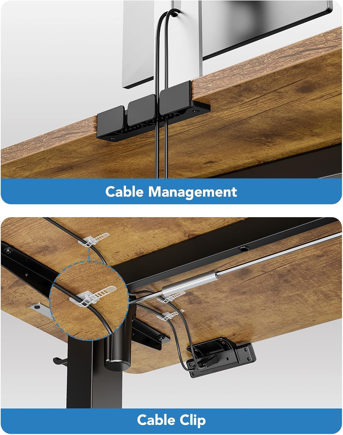 48x24 Inch Electric Standing Desk With Adjustable Height